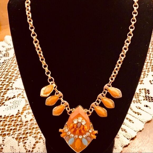 Statement fashion necklace Aztec vibe - Picture 1 of 7